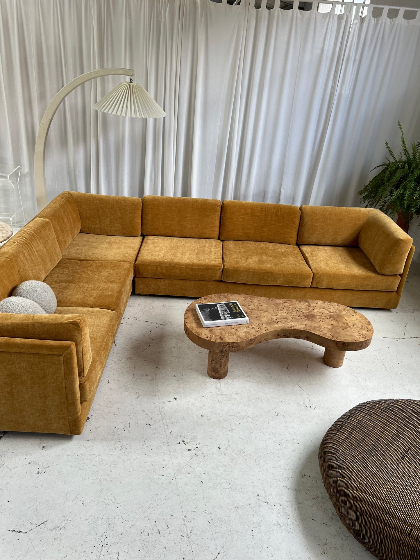 - Bespoke Mustard Modular Sofa Set