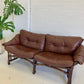 Vintage Cane and Leather Lounge