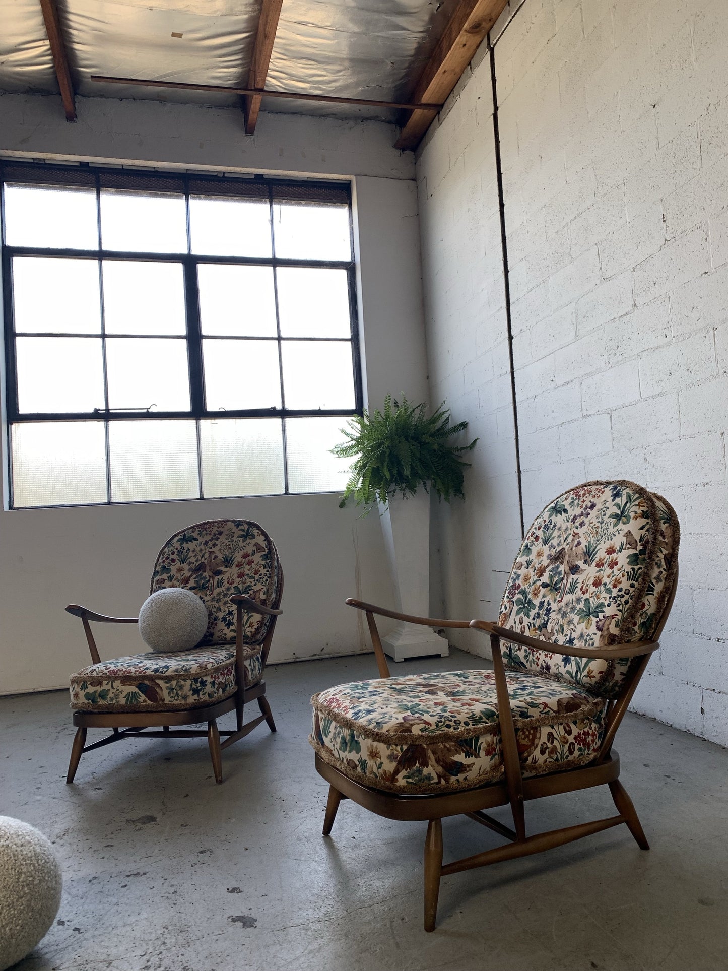 Elm Wood Armchair by Ercol, UK - One Left