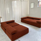 Large Bespoke Rust Boucle Modular Sofa