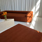 - Bespoke Rust Boucle Modular Sofa Set