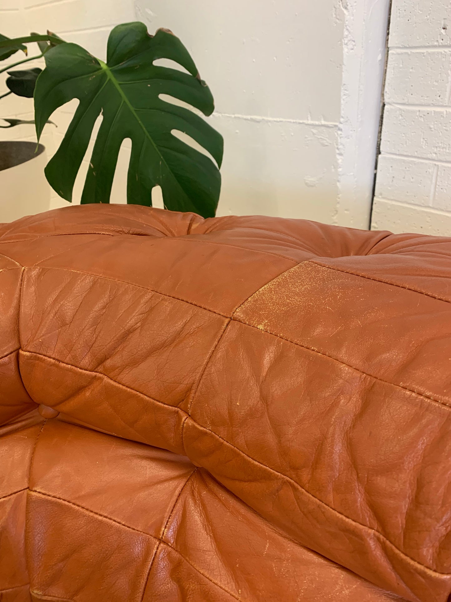 Vintage Leather Modular Sofa