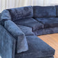 - Bespoke Curved Midnight Chenille Modular Sofa
