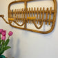 Vintage Italian Bamboo Wall Rack