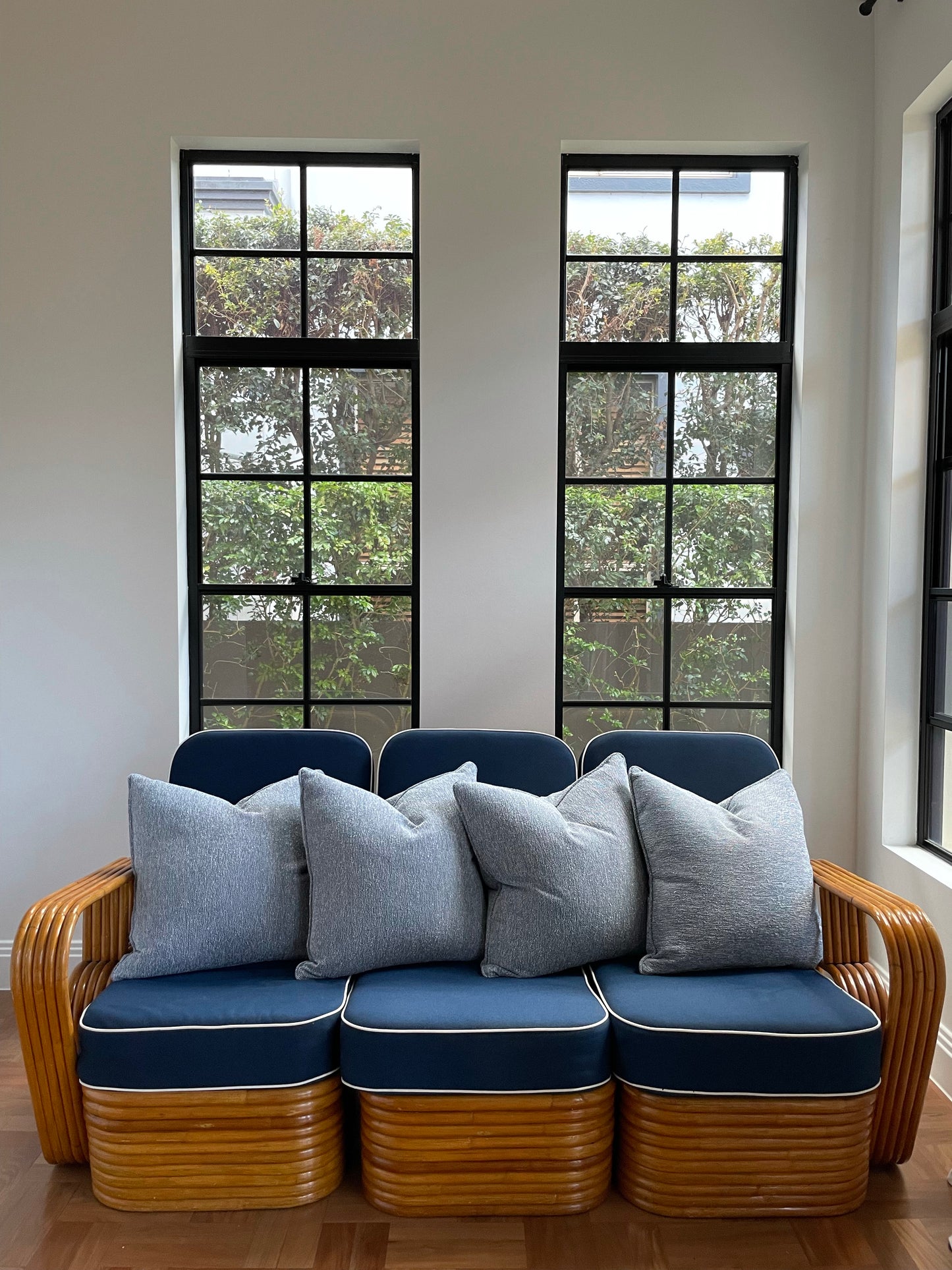 1950s Tropical Deco Pretzel Sofa