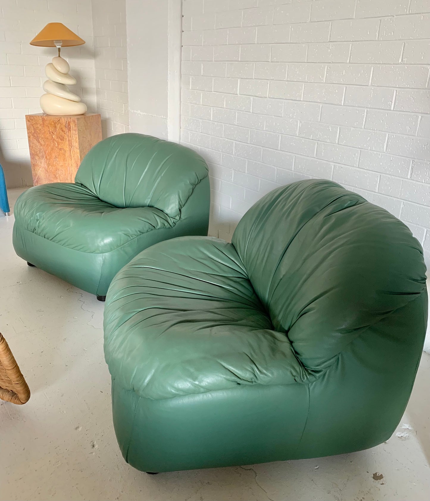 - Vintage Leather Armchair