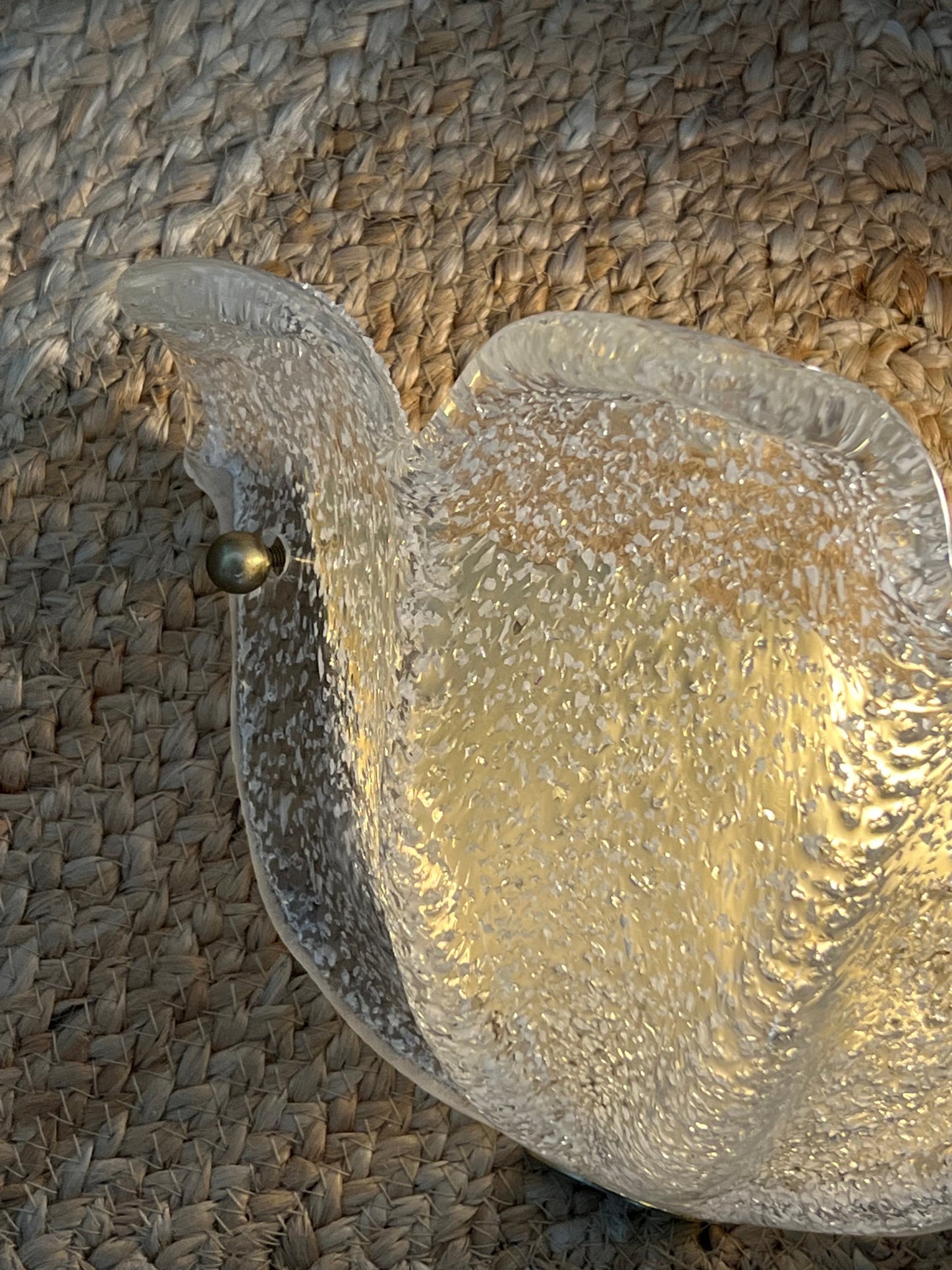 Vintage Murano Flower Sconce, Italy - Two Available