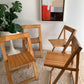 Original 1960’s Iconic Aldo Jacober and Pierangela d’Aniello “Trieste” Folding Chairs for Bazzani