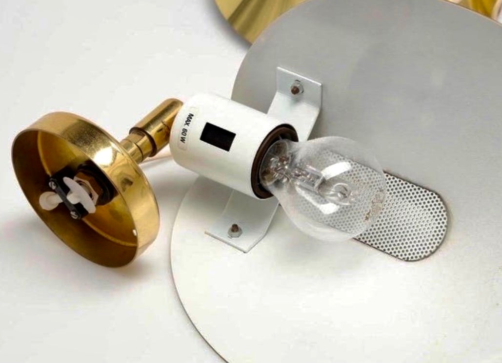 Pair of Vintage Brass Sconces by Aneta, Sweden