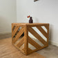 Cane Cube Side Table
