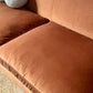 - Custom British Howard & Sons-Style Sofa in Ginger Velvet