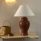 Handmade Italian Marbled Lamp with Large Shade
