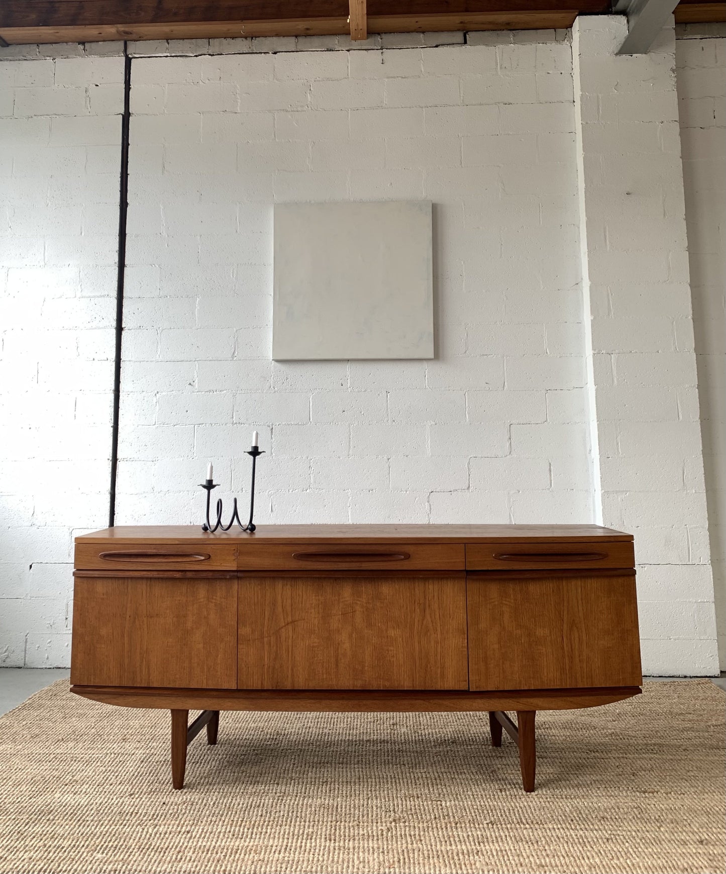 Bow Front Mid Century Sideboard