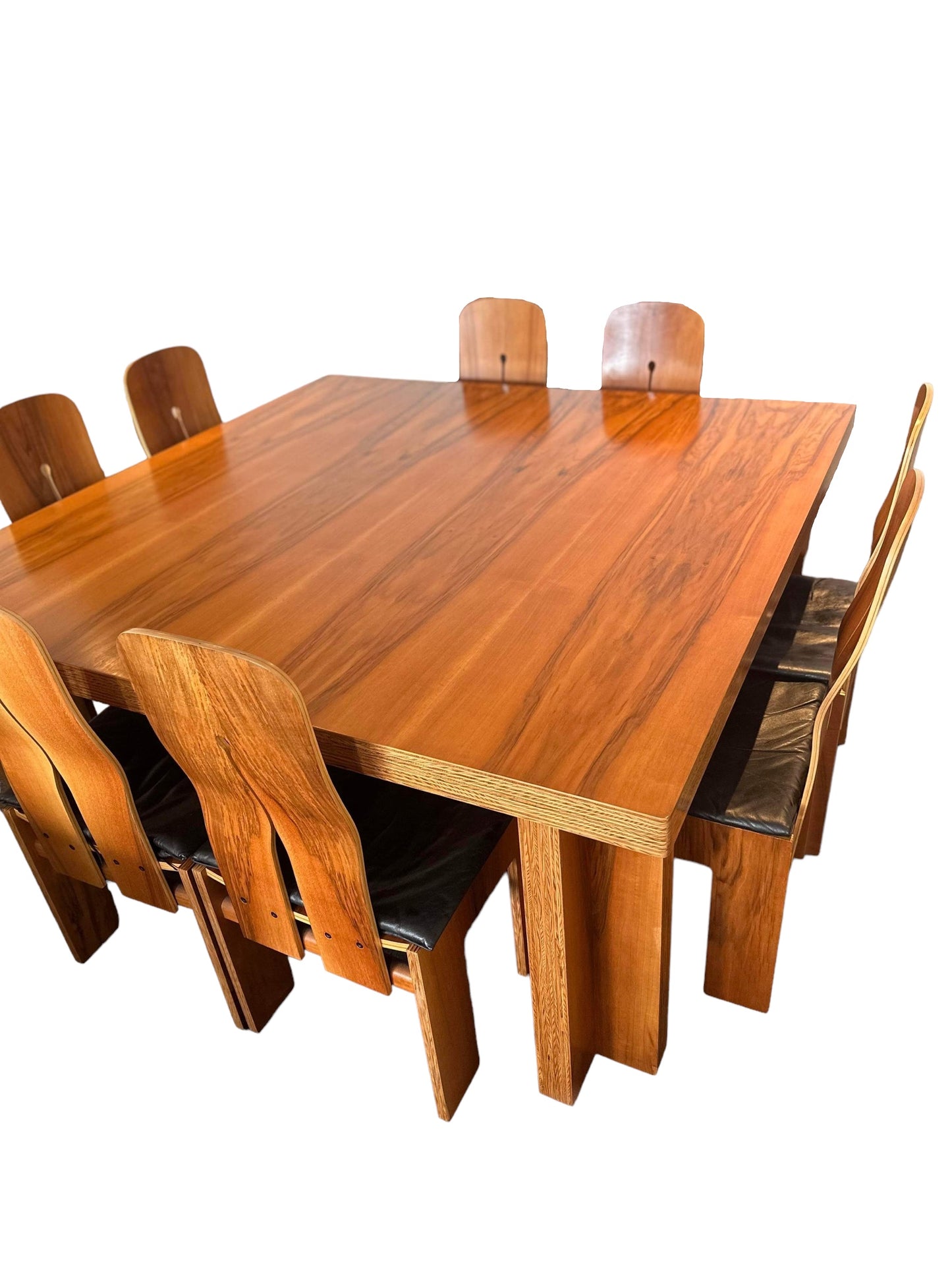 Carlo Scarpa for Bernini Ten Piece Dining Suite - Table, Chairs & Credenza