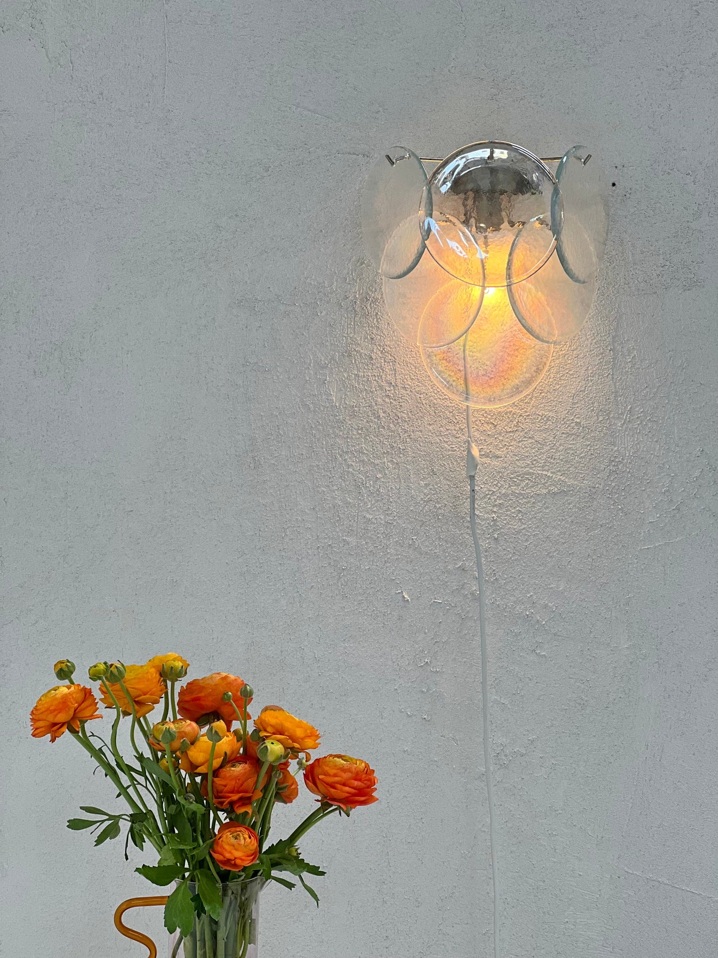 Murano Sconce - VISTOSTI IRIDESCENT- One Available