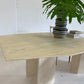 Vintage Travertine Dining Table