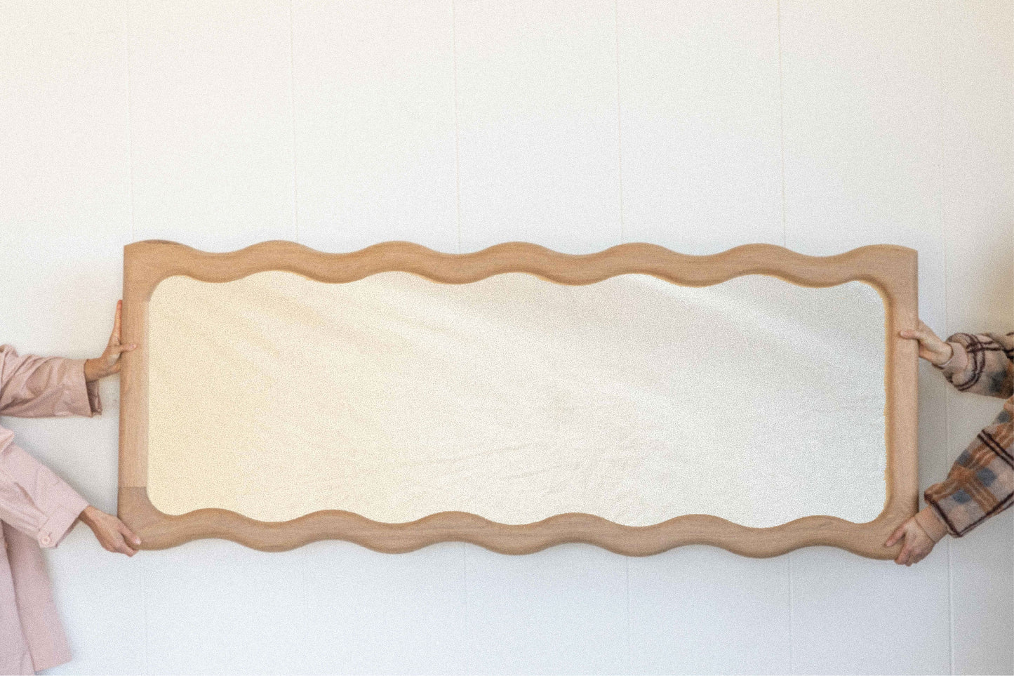 Knot Studio Wavy Floor Mirror OAK