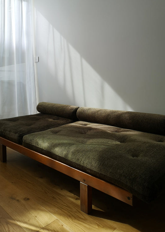 - Vintage Olive Modular Cushion Daybed