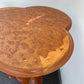 Burl Clover Shaped Side Table